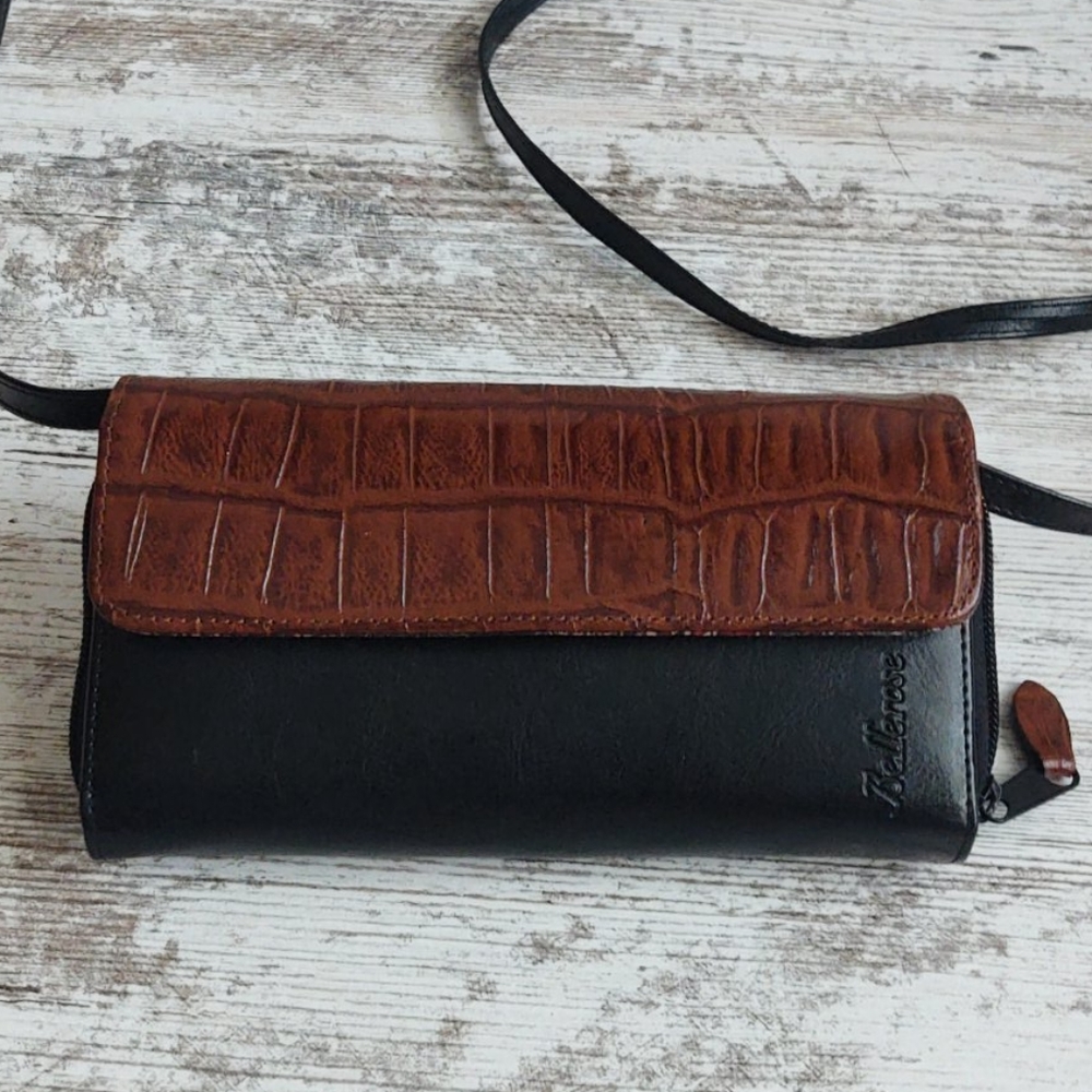 Vintage Bellerose Crossbody Organizer Wallet Bag
